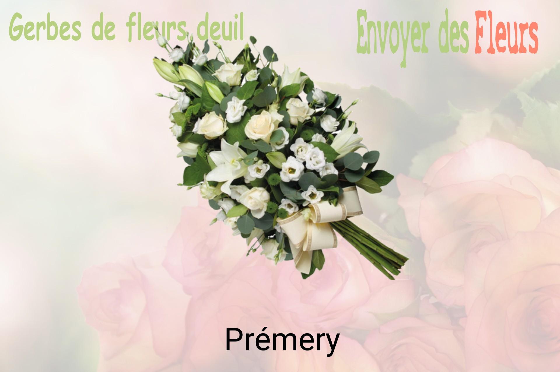 Gerbe de fleurs de deuil livrée à Prémery